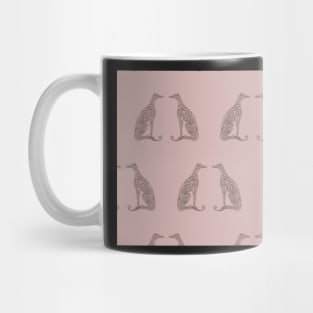 Double Greyhounds - Old Rose Mug